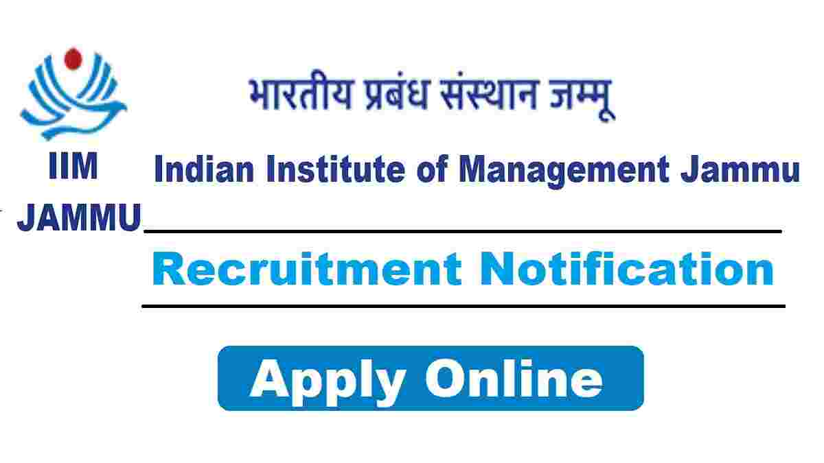 IIM Jammu Recruitment