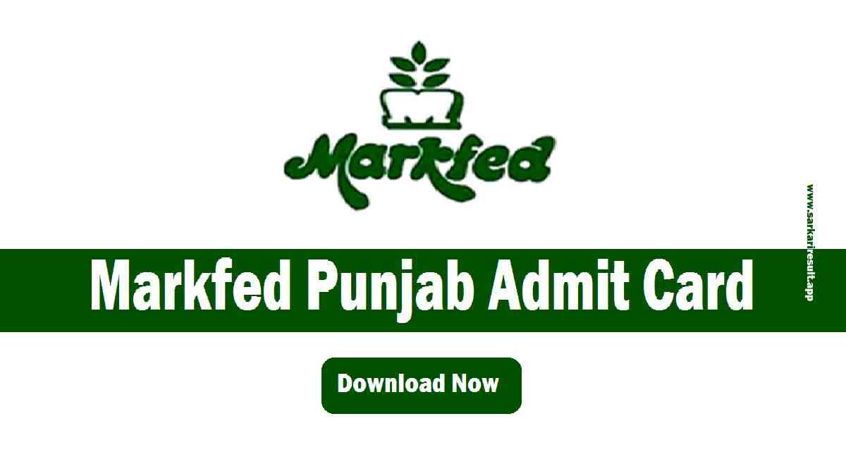 Markfed Punjab Admit Card