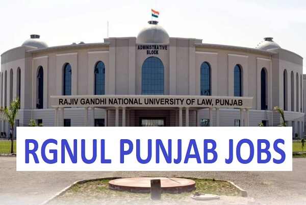 RGNUL Punjab Recruitment