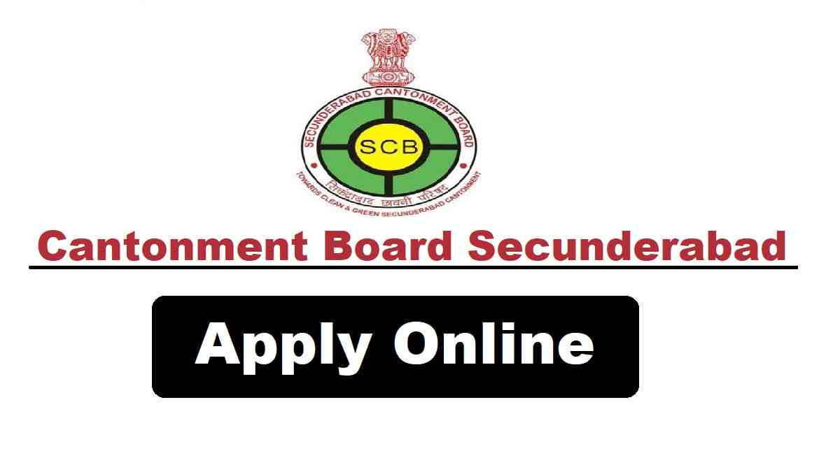 Cantonment Board Secunderabad Recruitment