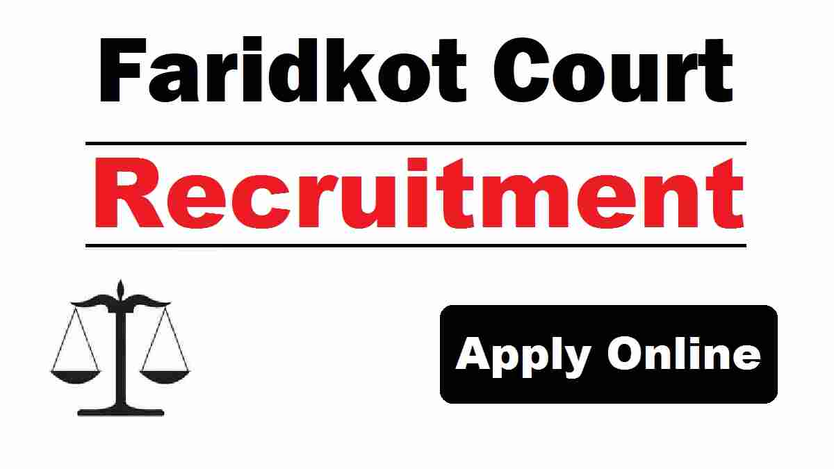 Faridkot District Court Recruitment