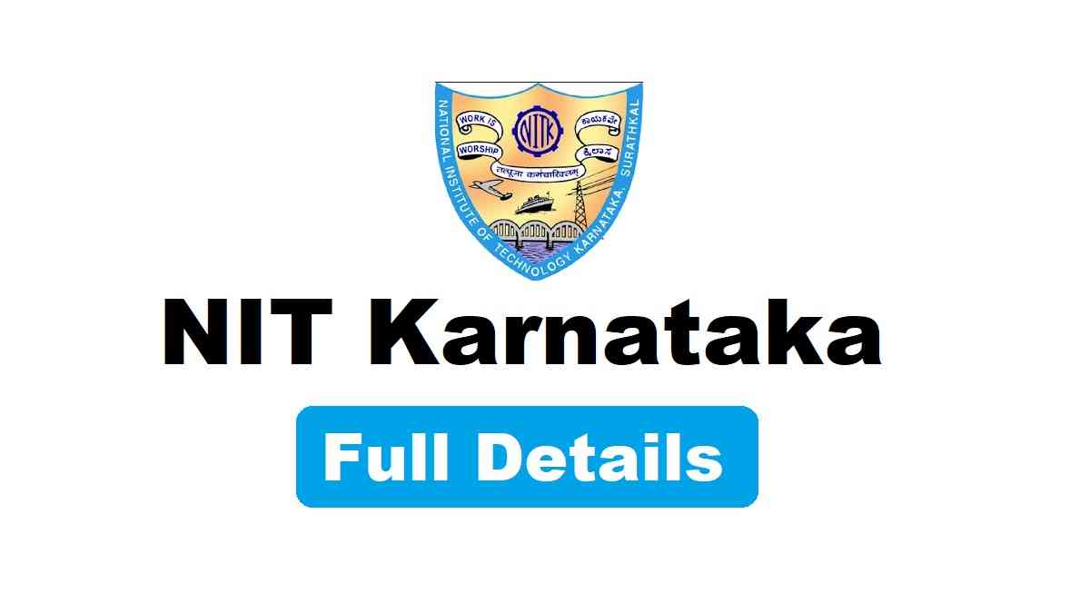 NIT Karnataka Recruitment