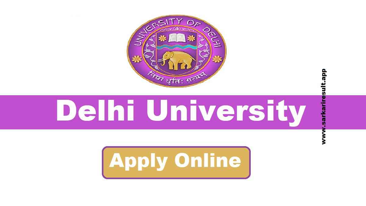 Delhi University Recruitment