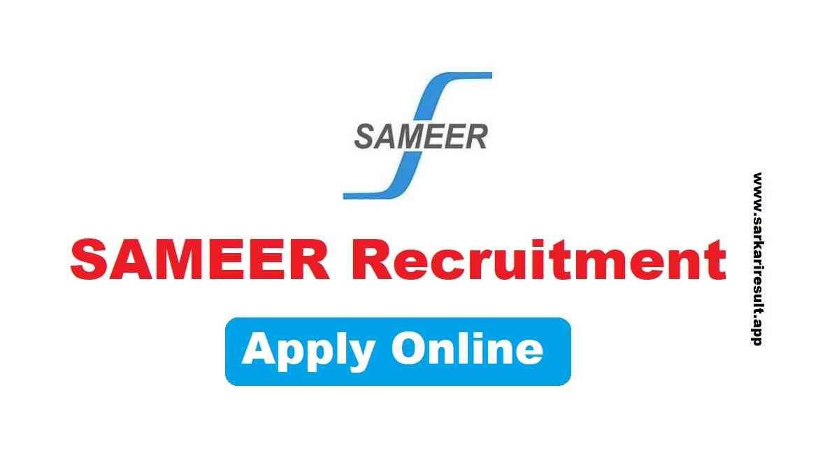 SAMEER Recruitment