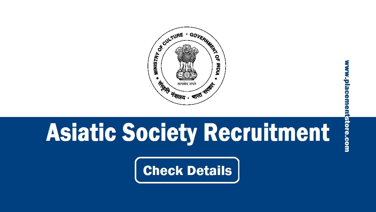 Asiatic Society Recruitment