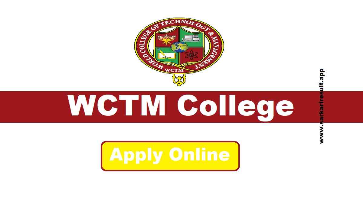 WCTM College Recruitment