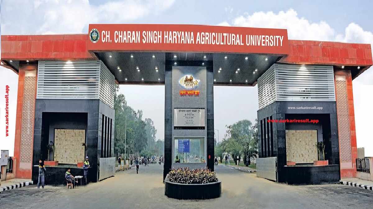 CCS HAU Hisar - Chaudhary Charan Singh Haryana Agriculture University Hisar