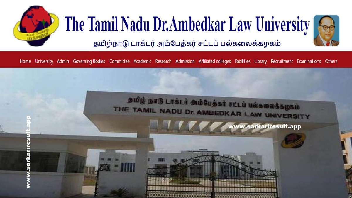 TNDALU-Dr. Bhimrao Ambedkar Law University Tamil Nadu