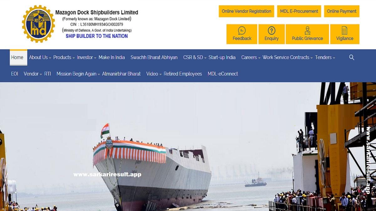MDL - Mazagon Dock Shipbuilders Limited