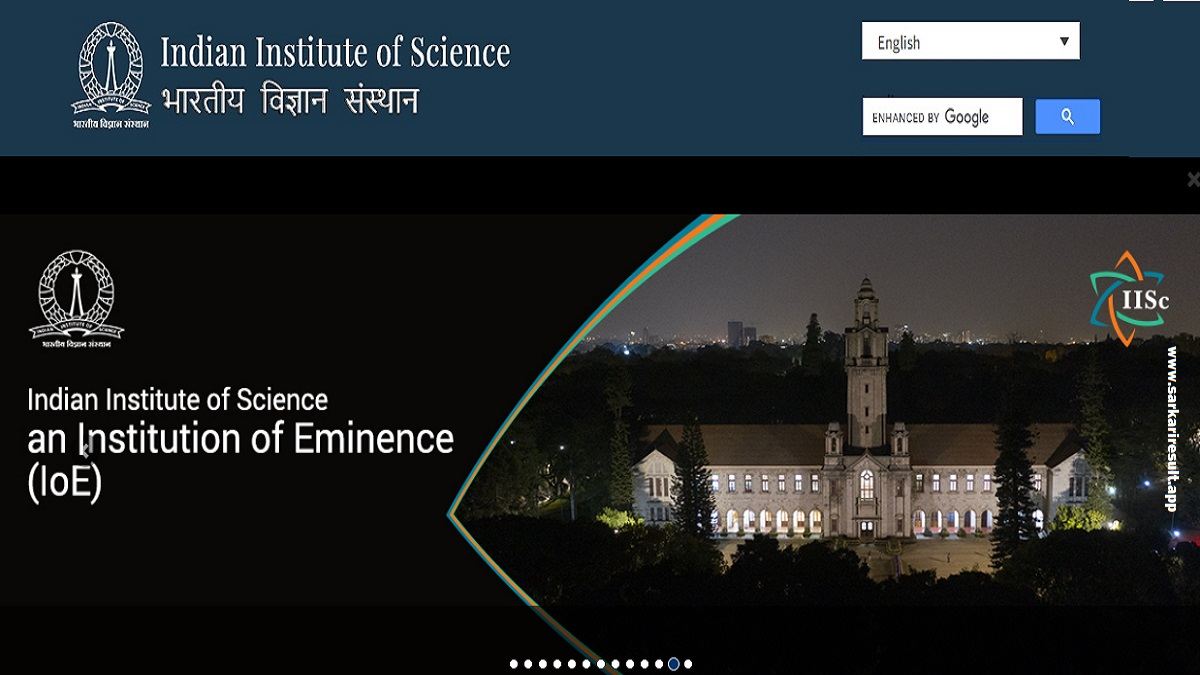 IISc Bangalore - Indian Institute of Science Bangalore