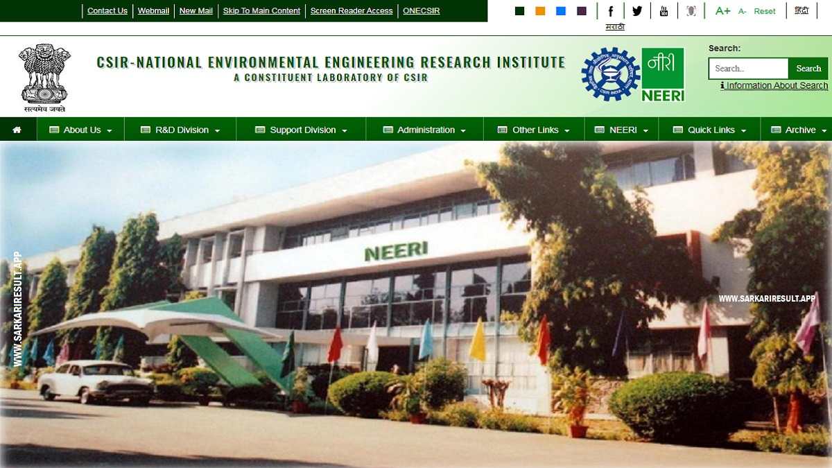 NEERI - CSIR National Environmental Research Institute Sar (2)