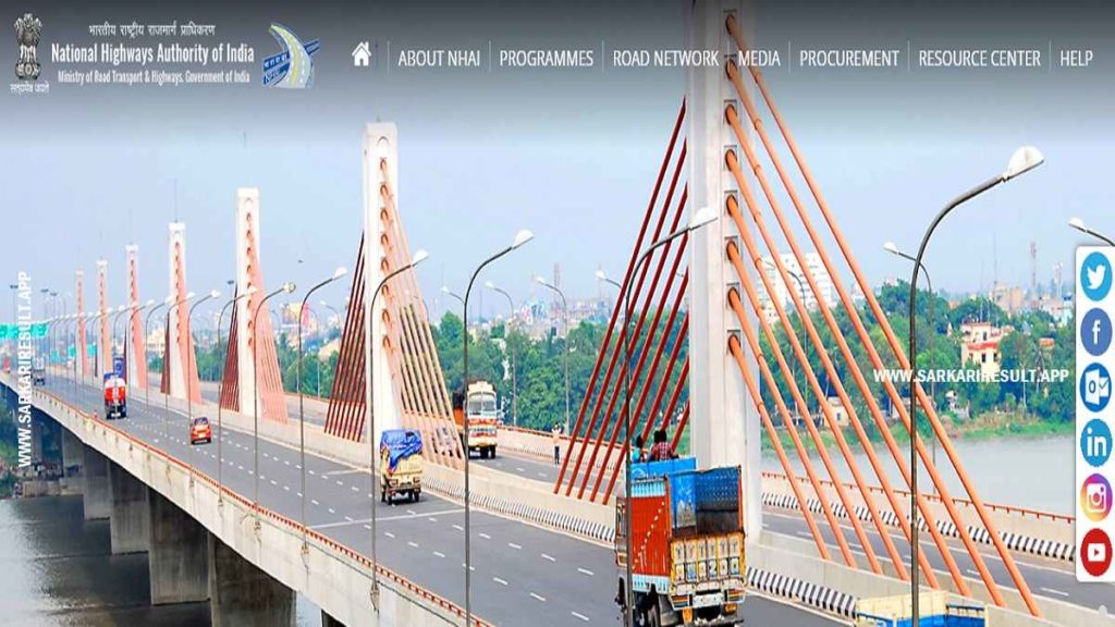 Nhai Manager Recruitment Apply Online Vacancies