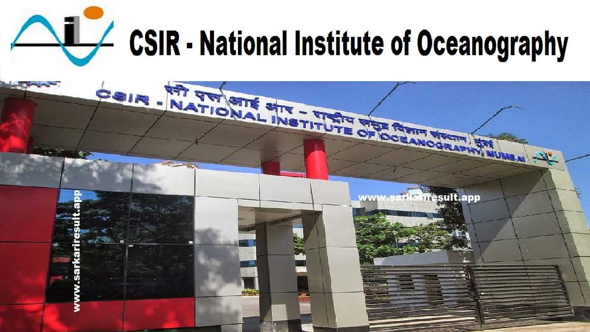 CSIR NIO