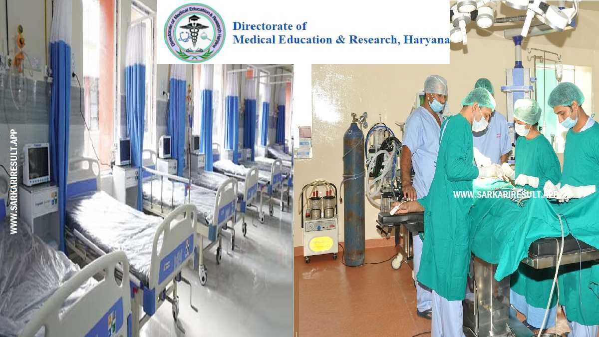 DMER Haryana - Directorate of Medical Education & Research