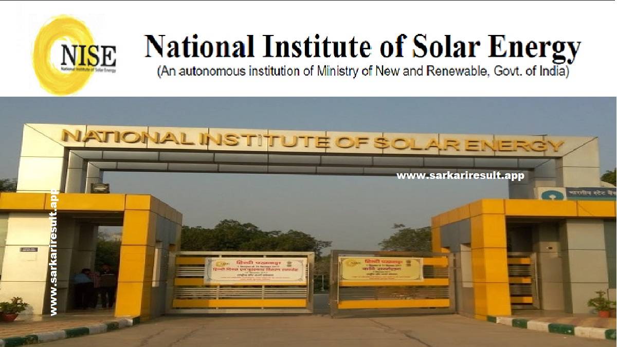 NISE-National Institute of Solar Energy