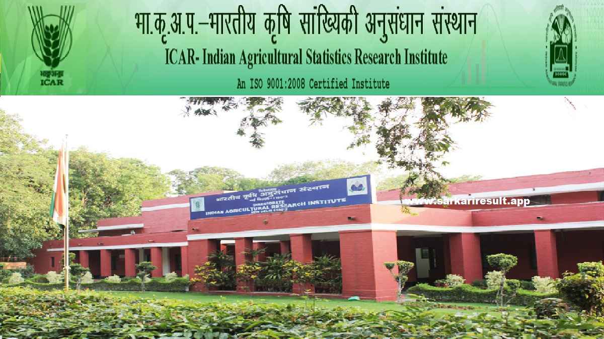 ICAR IASRI -Indian Agricultural Statistics Research Institute