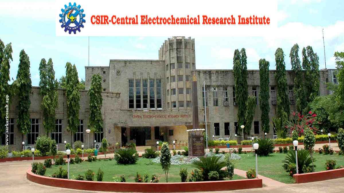 CSIR CECRI - Central Electro Chemical Research Institute