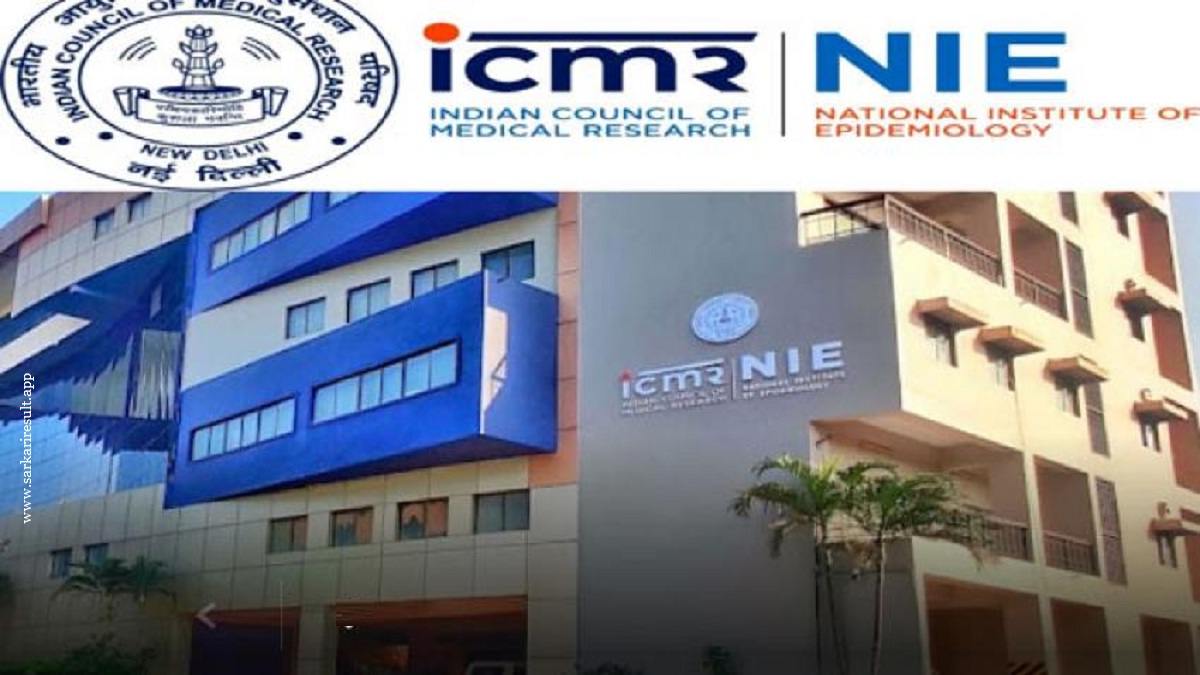 ICMR NIE - National Institute of Epidemiology