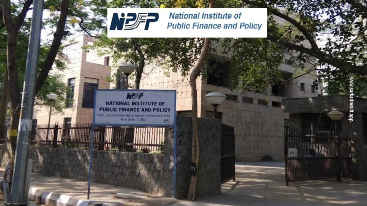 NIPFP - National Institute of Public Finance And Policy