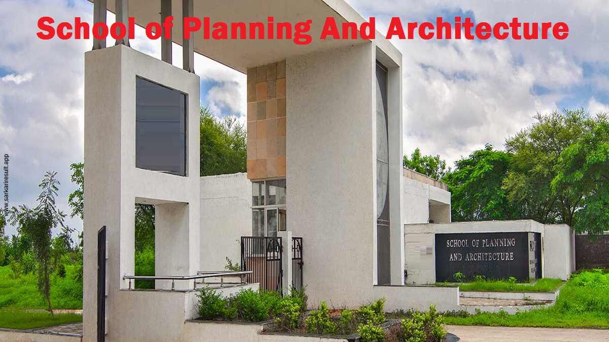 School of Planning And Architecture