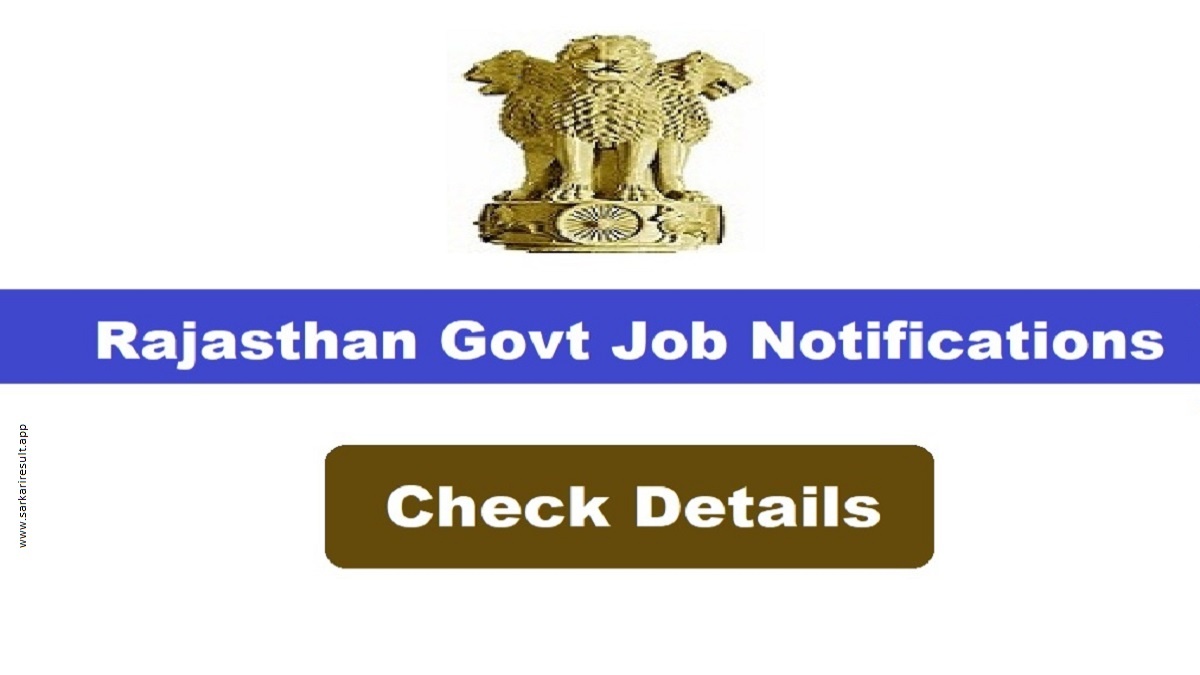 Rajasthan Govt Jobs