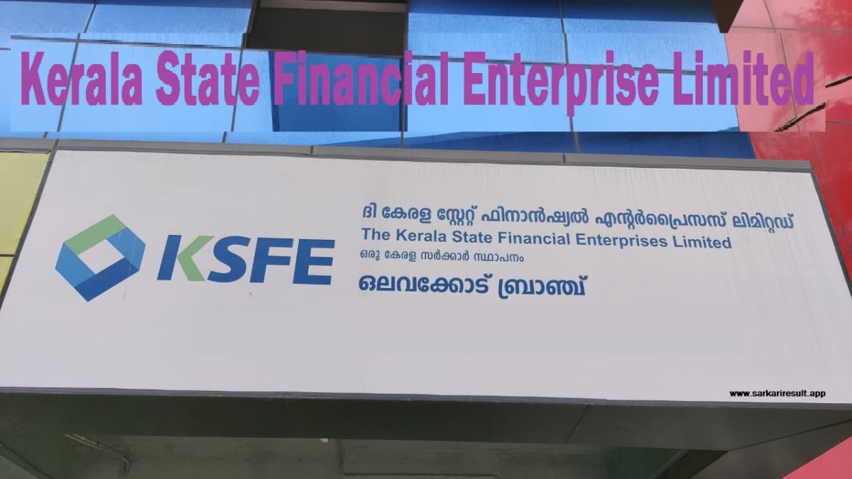 KSFE - Kerala State Financial Enterprises Limited
