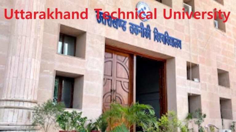 Uttarakhand Technical University Recruitment 2024 Apply Asst Professor ...