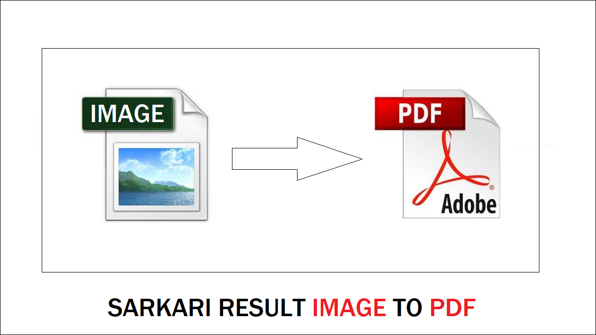 Sarkari Result Image to PDF