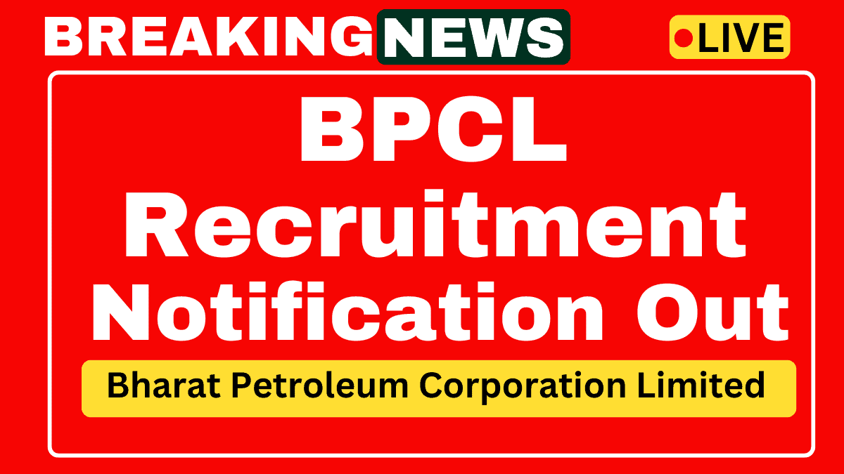 BPCL Junior Executive Secretary Recruitment 2025