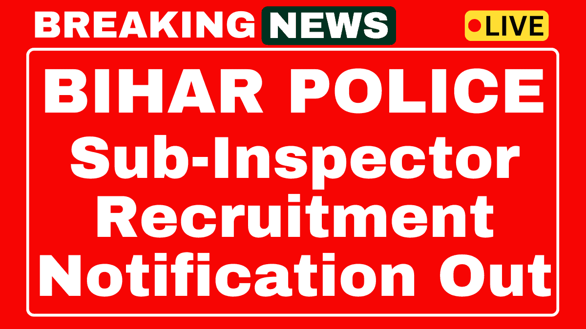 Bihar BPSSC Sub Inspector Prohibition Recruitment 2025