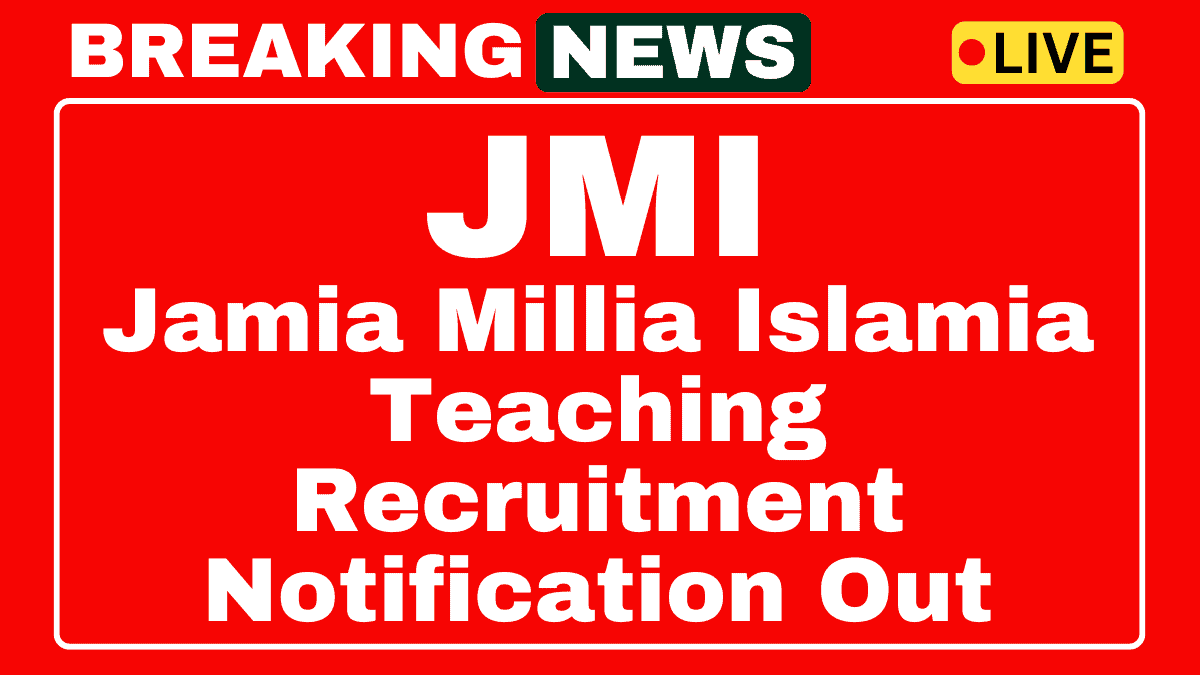 JMI Teaching Recruitment 2025