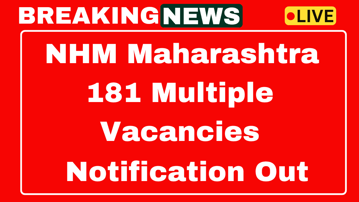 NHM Maharashtra Recruitment 2025