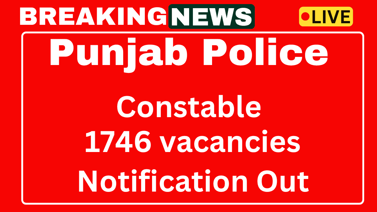 Punjab Police Constable Recruitment 2025