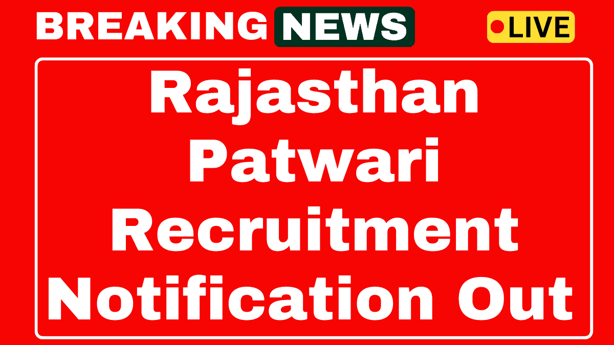 Rajasthan RSSB Patwari Recruitment 2025