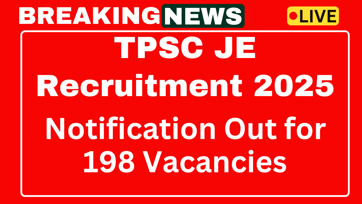 TPSC JE Recruitment 2025