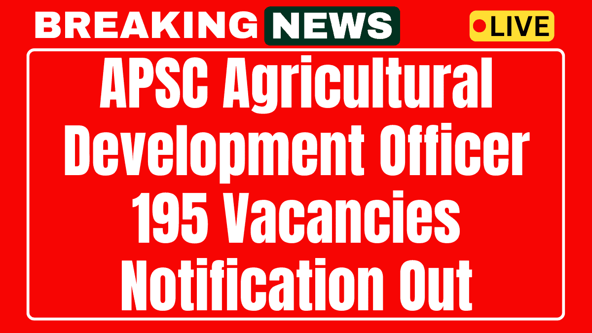 Assam PSC ADO Recruitment 2025