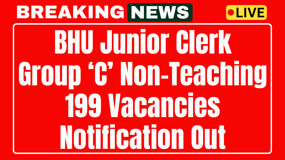 BHU Junior Clerk Recruitment 2025