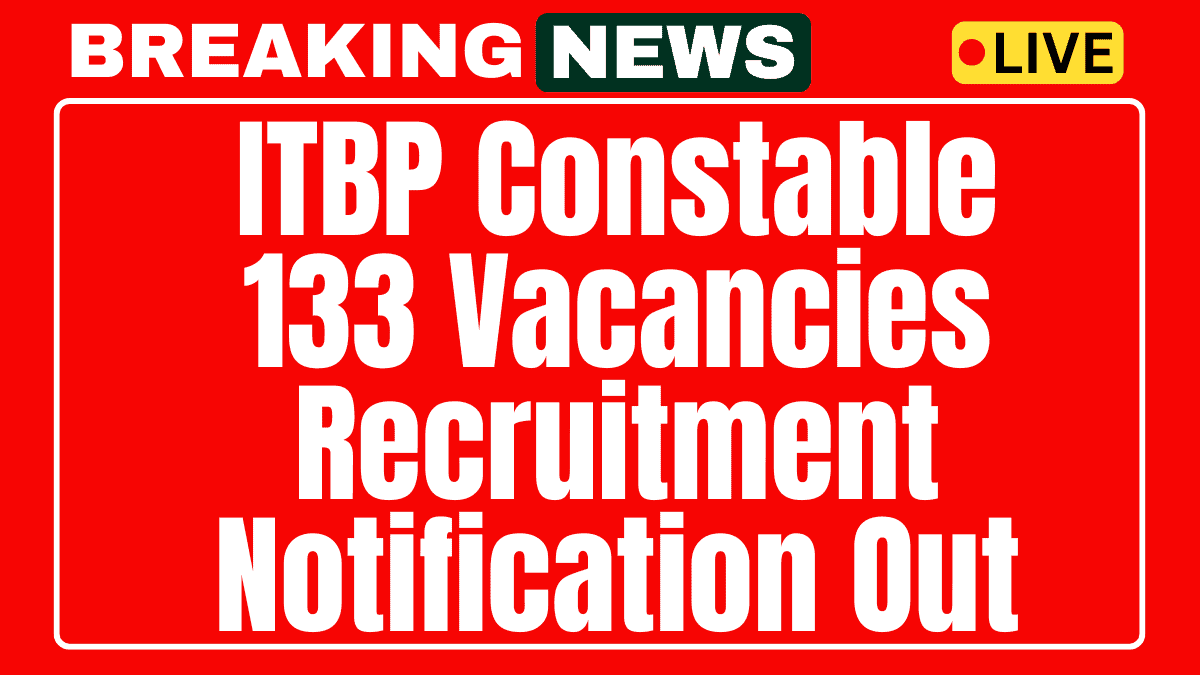 ITBP Constable Recruitment 2025