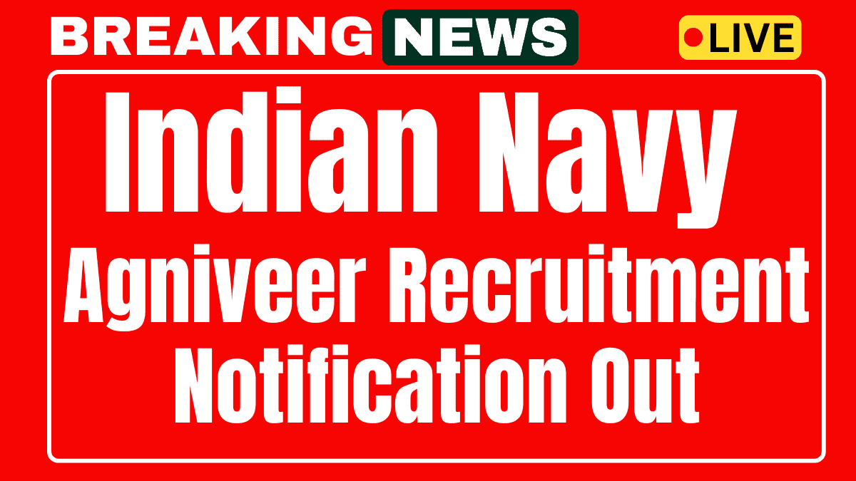 Indian Navy Agniveer SSR Recruitment 2025