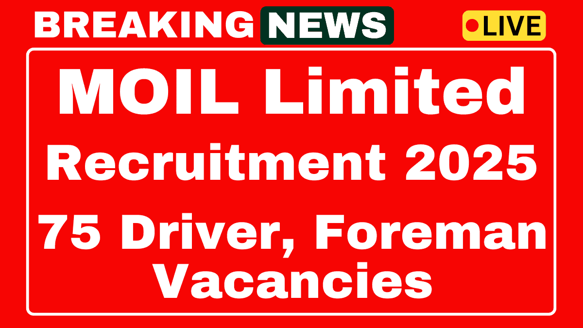 MOIL Limited Recruitment 2025