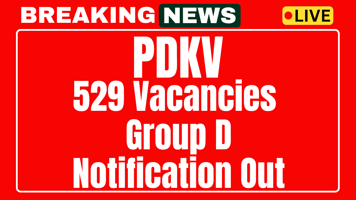 PDKV Group D Recruitment 2025