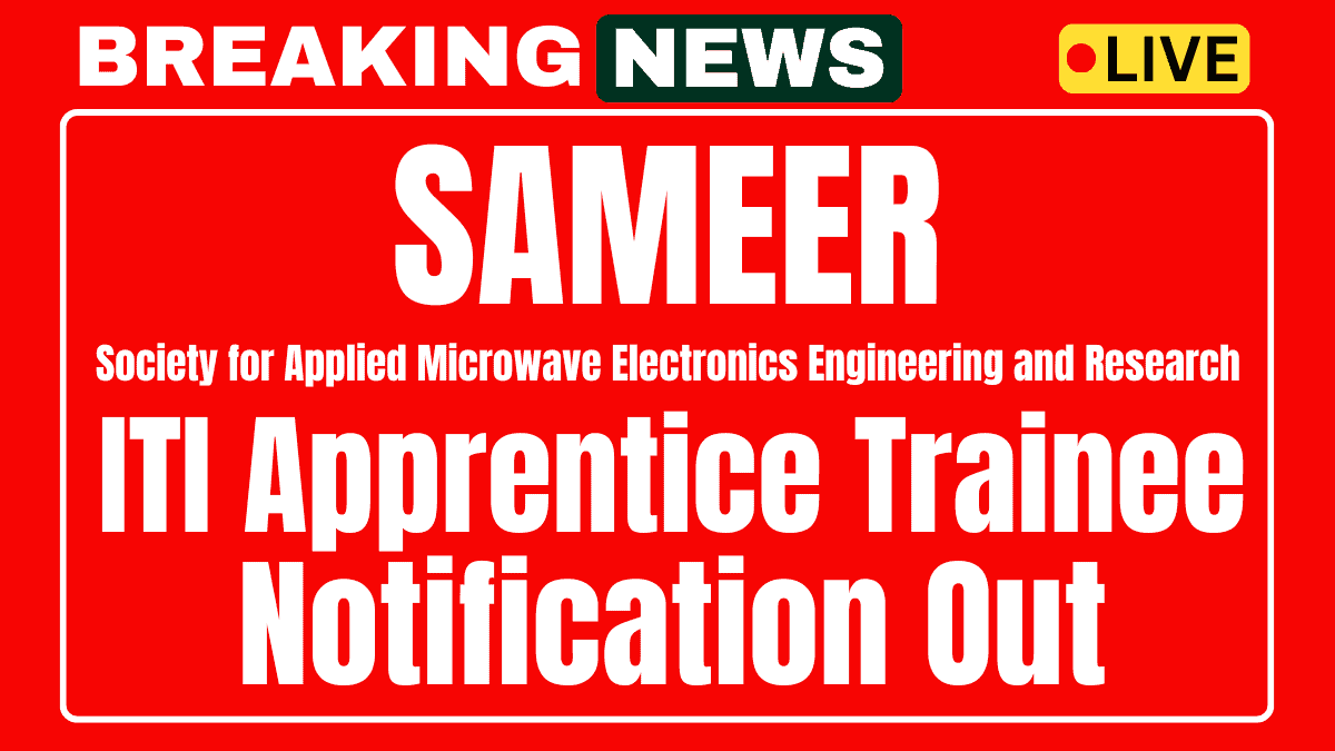 SAMEER Recruitment 2025