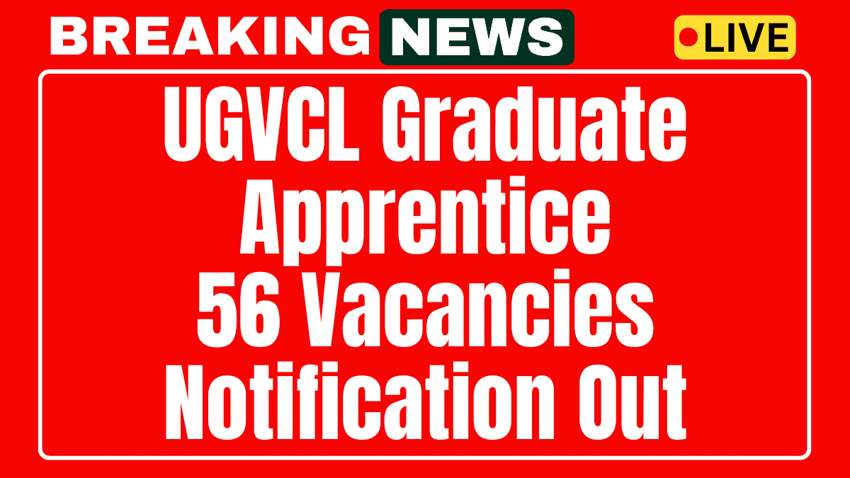 UGVCL Graduate Apprentice Recruitment 2025